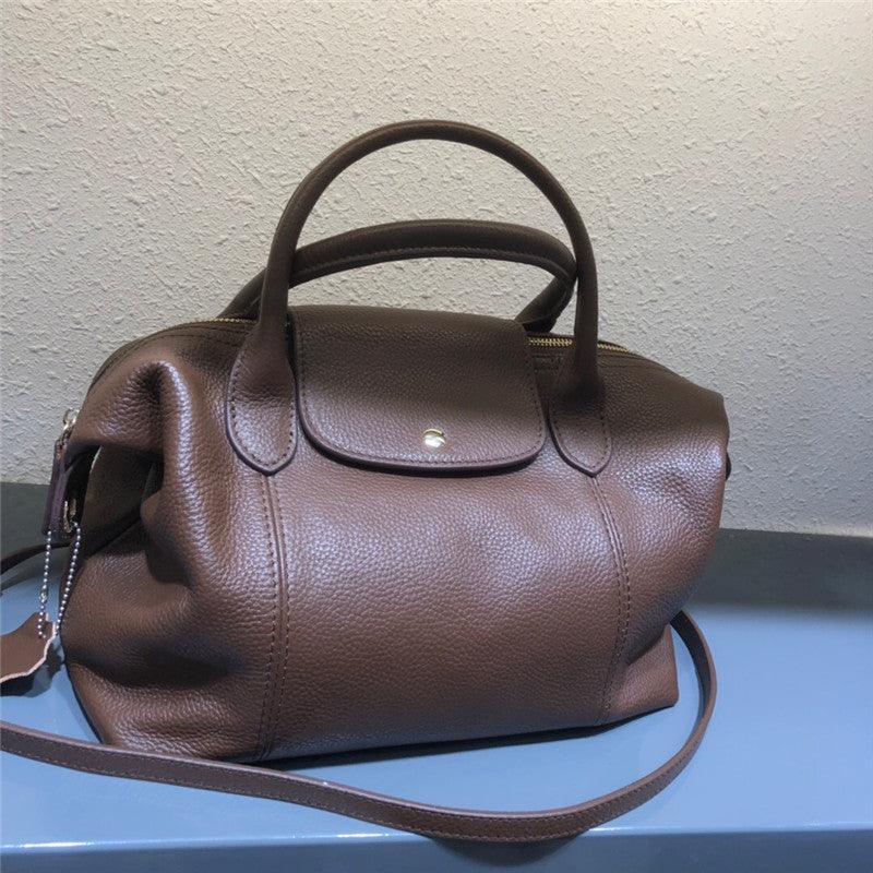women's cowhide dumpling shoulder bag, view 7 - MRSLM