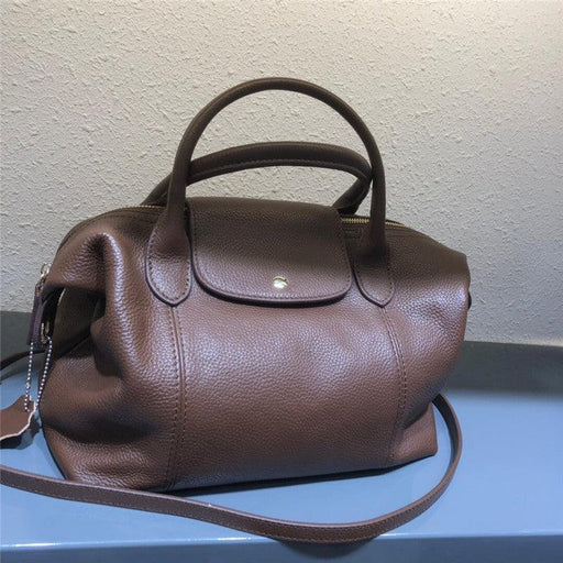 women's cowhide dumpling shoulder bag, view 7 - MRSLM