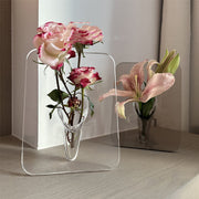creative acrylic art frame vase, view 3 - MRSLM