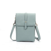 cowhide crossbody phone bag, view 9 - MRSLM