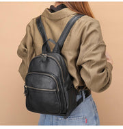 soft cowhide leather women's backpack - MRSLM