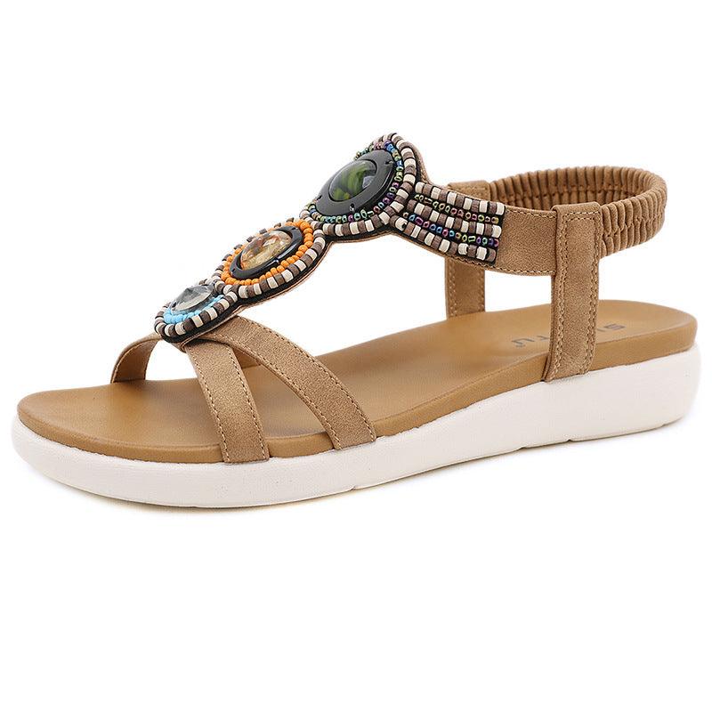 clip-on elastic one-strap sandals, view 3 - MRSLM