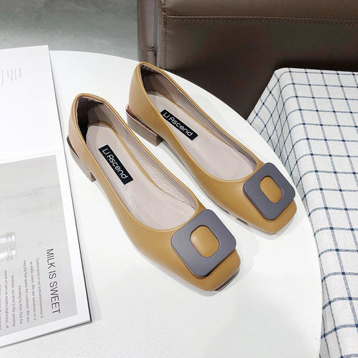 new korean style ladies casual thick heel shoes, view 2 - MRSLM