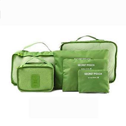 Honana HN-TB8 6Pcs Waterproof Travel Storage Bags Packing Cube Clothes Pouch Luggage Organizer - MRSLM