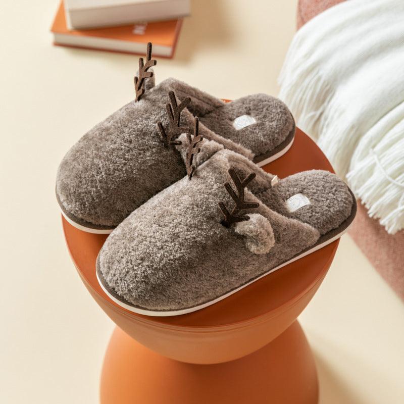 Women's plush cotton slippers, view 5 - MRSLM
