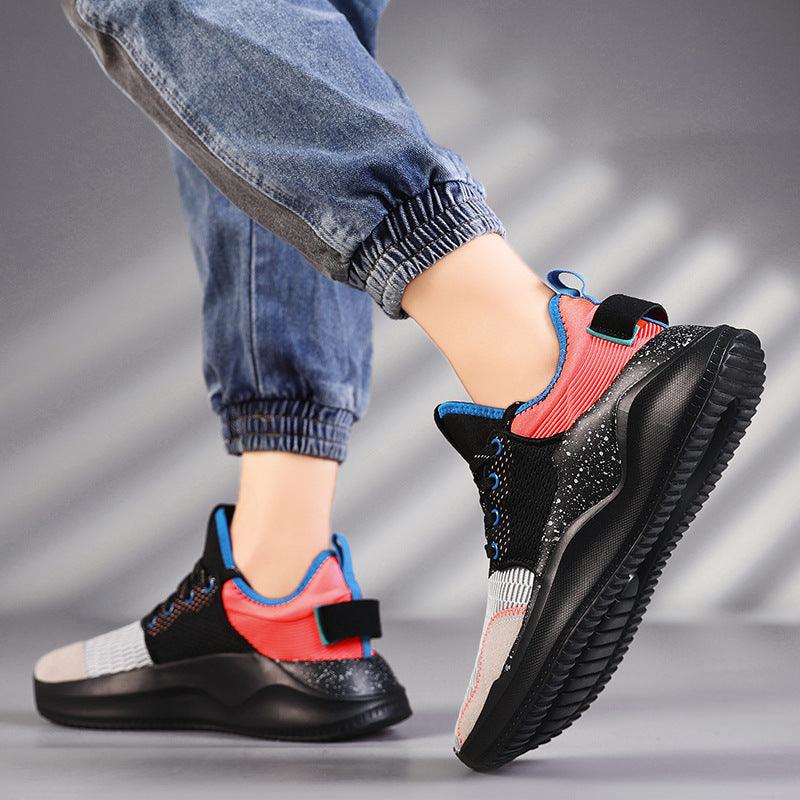 fashion mesh casual running shoes, view 3 - MRSLM