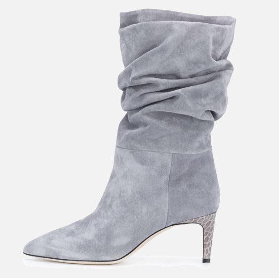 pointed toe stiletto mid-top boots, view 5 - MRSLM