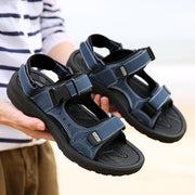 Men's flat beach sandals, view 2 - MRSLM