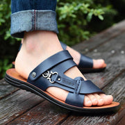 casual beach flip flops, view 3 - MRSLM