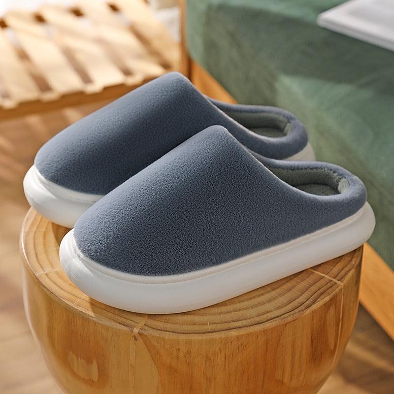 Couples warm plush slippers, view 4 - MRSLM
