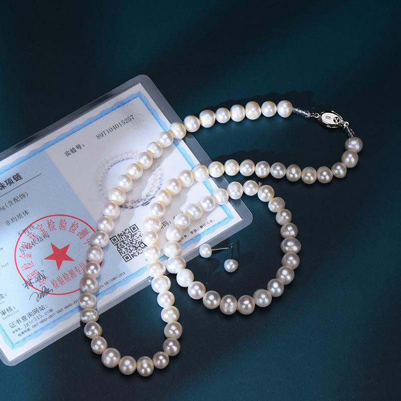 Freshwater pearl necklace gift - MRSLM