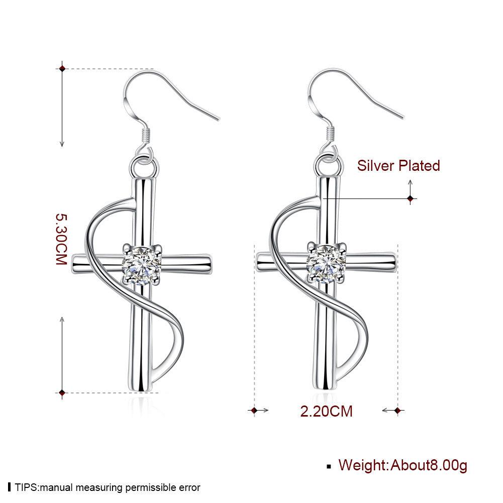 New Popular Elongated Cross Earrings