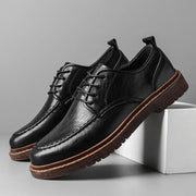 Men's lace-up cowhide business shoes, view 7 - MRSLM