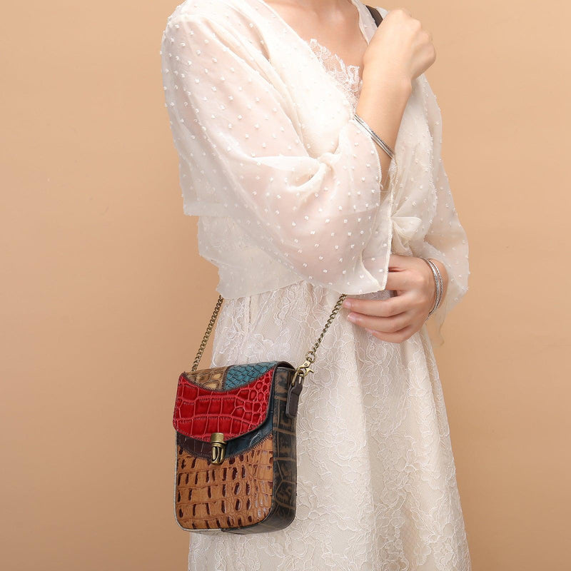 Women's cowhide shoulder messenger bag - MRSLM
