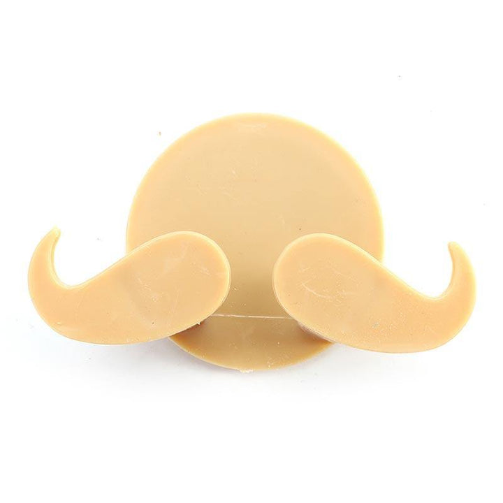 KC-WH08 Adhesive Mustache Plug Hook Creative Bedroom Bathroom Hat Key Door Hanger - MRSLM
