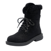 thick-soled mid-tube ankle boots, view 3 - MRSLM