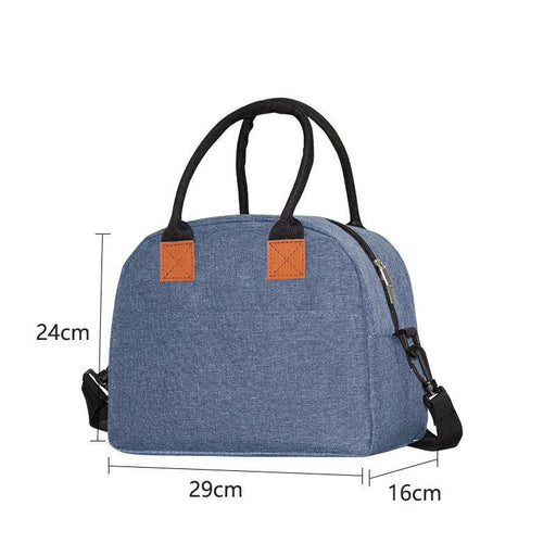 large oxford cloth insulated lunch bag, view 5 - MRSLM