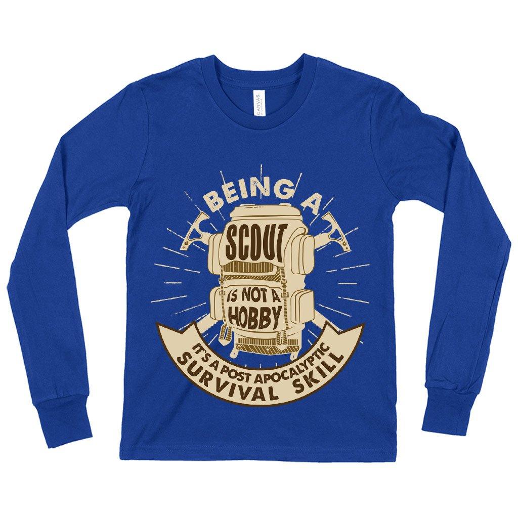 Kids' Being a Scout Is Not a Hobby Long Sleeve T-Shirt - Boy Scout T-Shirts - Scouting T-Shirt - MRSLM