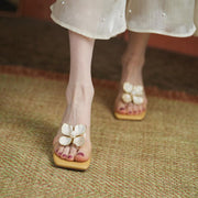 thick sole square toe sandals, view 3 - MRSLM