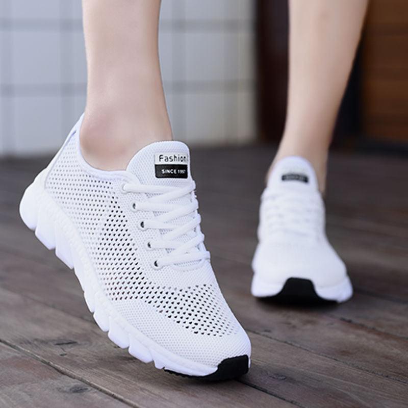 Hollow mesh women's running shoes, view 4 - MRSLM