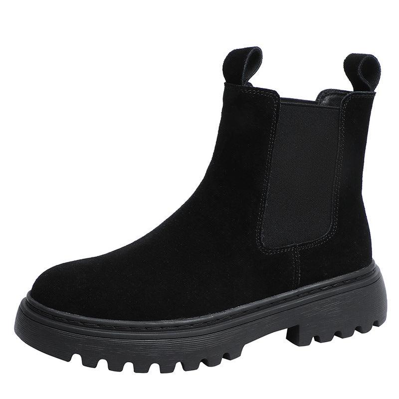 Women's frosted leather Martin boots, view 5 - MRSLM