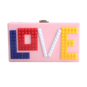 letter acrylic messenger bag, view 8 - MRSLM