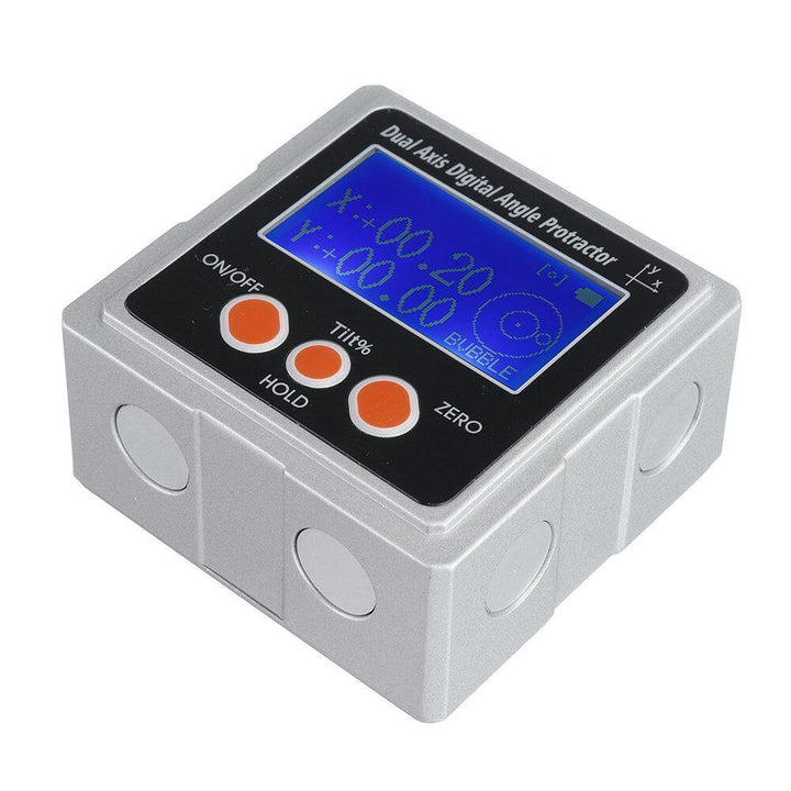 360° Single and Dual Axis Digital Protractor LCD Angle Finder Inclinometer Level Ruler w/ Magnetic - MRSLM