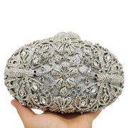 rhinestone evening clutch bag, view 7 - MRSLM