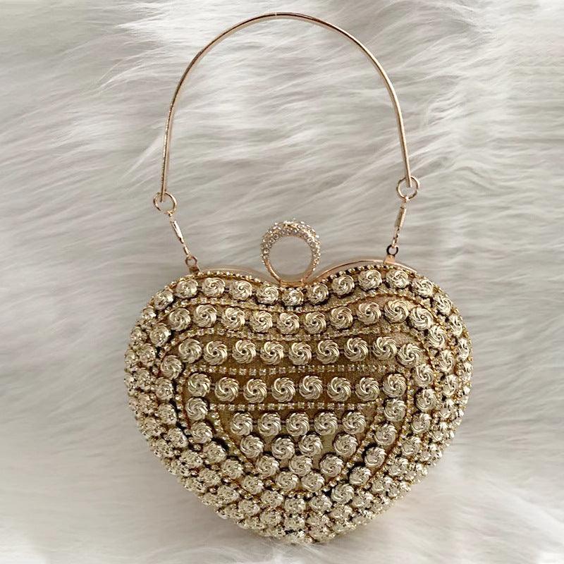 Heart diamond evening handbag - MRSLM