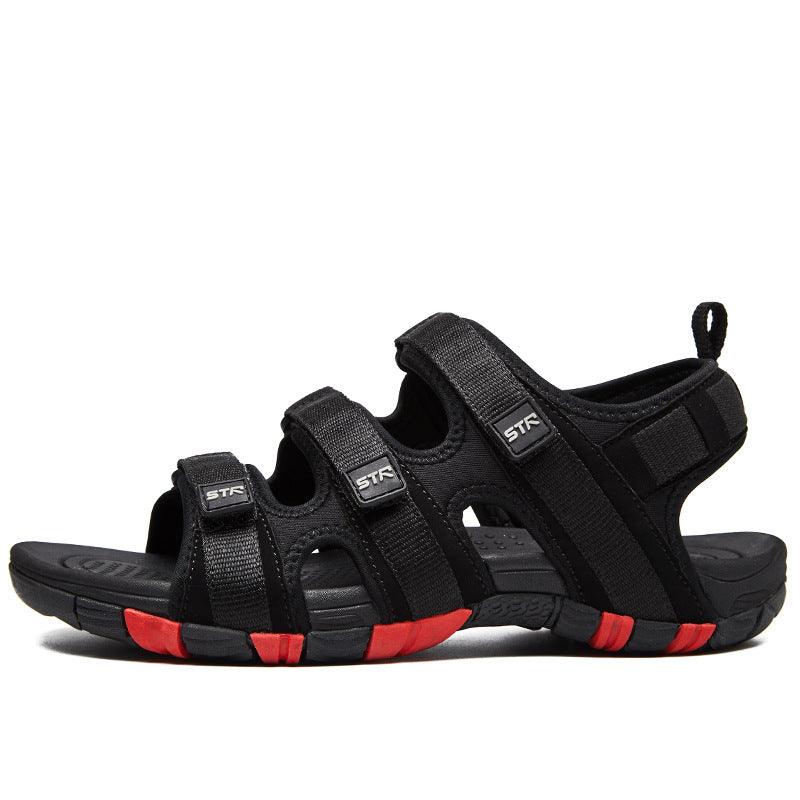 Men's flat beach sandals, view 6 - MRSLM