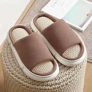 Women's linen home slippers, view 6 - MRSLM