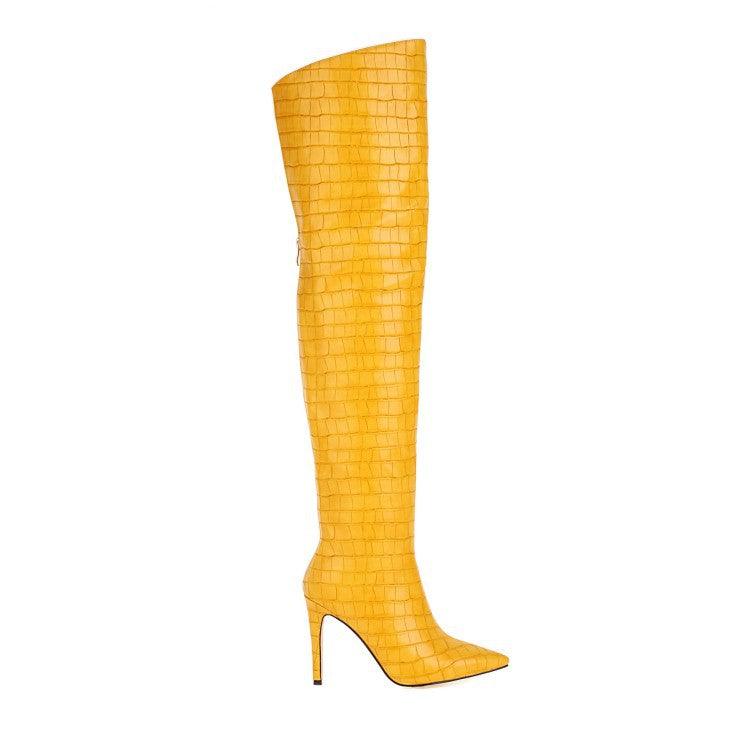 pointed over-the-knee boots, view 3 - MRSLM