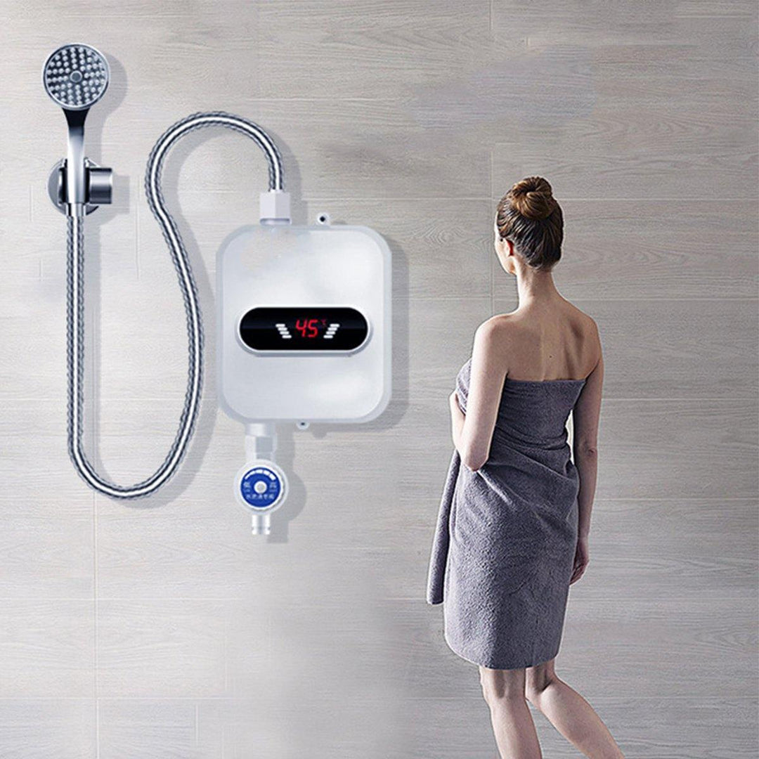 Electric Tankless 3500W Mini Instant Hot Water Heater Kitchen Faucet Tap Heating - MRSLM