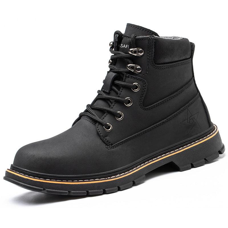 Microfiber leather anti-smash work shoes, view 8 - MRSLM