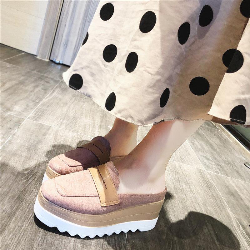 Lazy thick-soled sponge cake sandals, view 3 - MRSLM