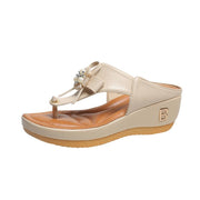 Women's wedge platform flip flops, view 8 - MRSLM
