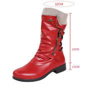 flat-bottomed plus size martin boots, view 5 - MRSLM