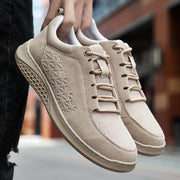 Men's casual mesh and suede sports shoes, view 6 - MRSLM