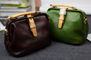 Retro cowhide doctor bag, view 4 - MRSLM