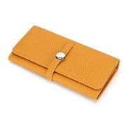 Women's long folding leather wallet, view 16 - MRSLM