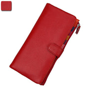 Ladies long RFID leather wallet, view 17 - MRSLM