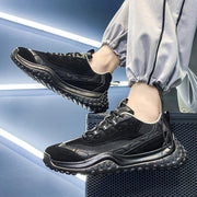 Men's mesh low-top lace-up shoes, view 2 - MRSLM