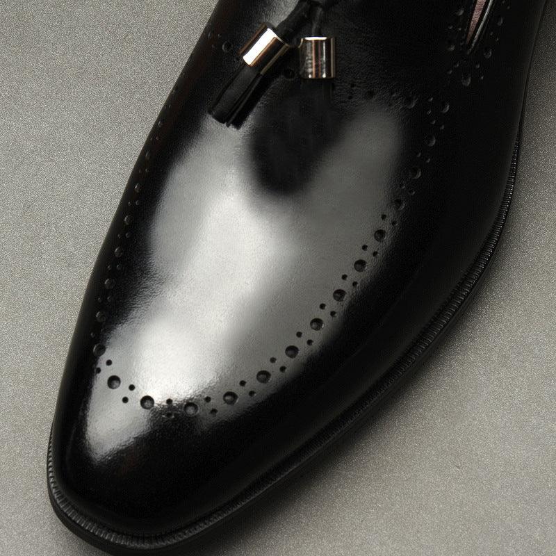 Men's cowhide business wedding shoes, view 7 - MRSLM