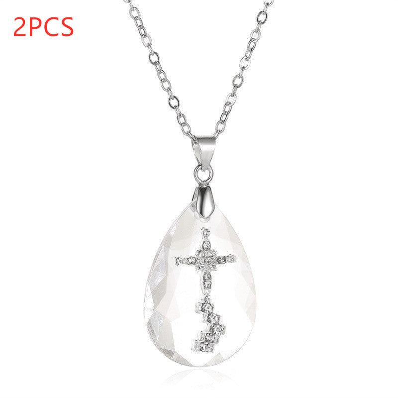 Drop pendant necklace, view 4 - MRSLM