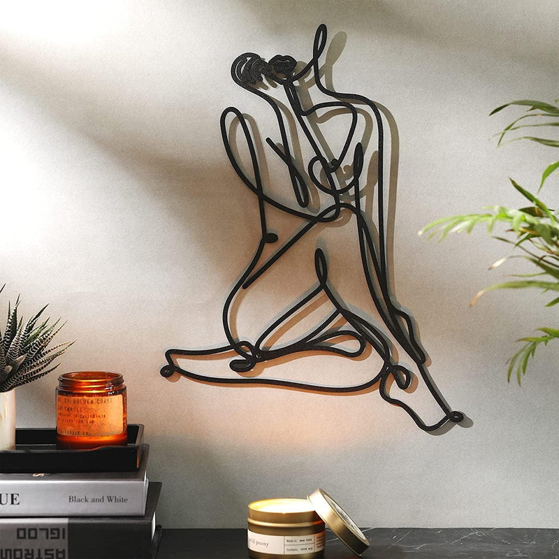 abstract gold-plated metal wall decor - MRSLM