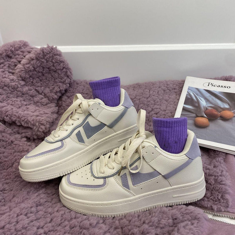 women's casual lace-up sneakers, view 3 - MRSLM