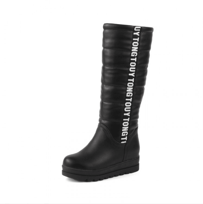 Women's high-top thick-soled warm boots, view 2 - MRSLM