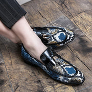 Men's casual slip-on PU loafers, view 2 - MRSLM
