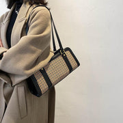 houndstooth PU shoulder bag - MRSLM
