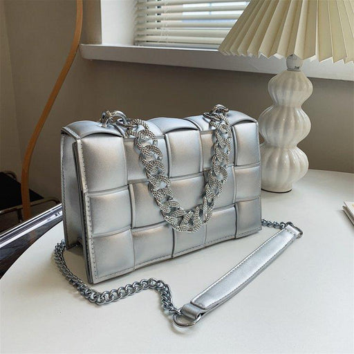 woven chain crossbody bag, view 8 - MRSLM
